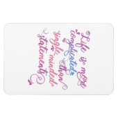 Het leven is ingewikkelder Persoonlijke Groeisloga Magneet (Horizontaal)