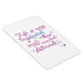 Het leven is ingewikkelder Persoonlijke Groeisloga Magneet (Rechterzijde)