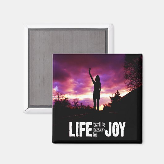 Het leven is Joy Magnet (Voorkant / Achterkant)