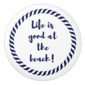 Het leven is... keramische knop (Voorkant)