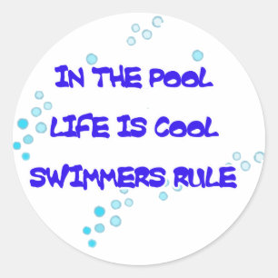 Het leven is Koele Ronde Stickers