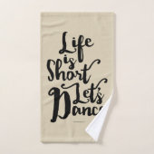 Het leven is kort. bad handdoek (Handdoek)