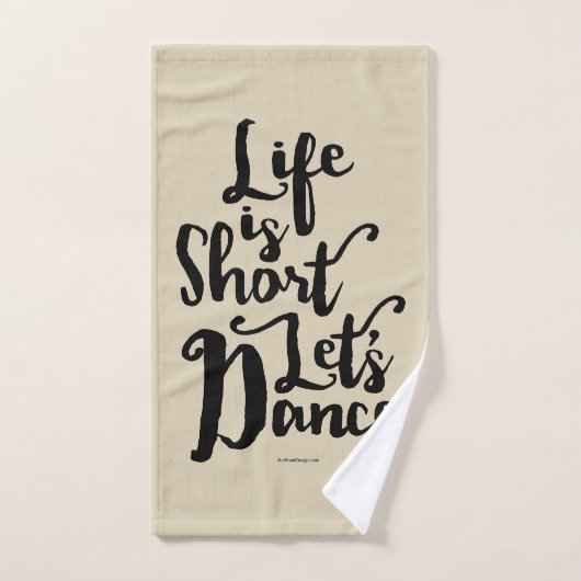 Het leven is kort. bad handdoek (Handdoek)