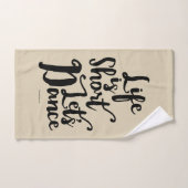 Het leven is kort. bad handdoek (Handdoek)