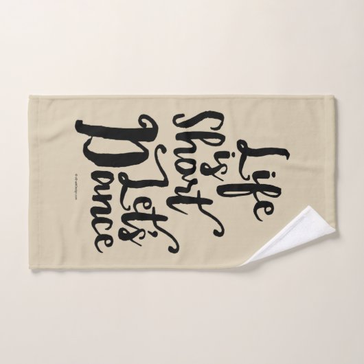 Het leven is kort. bad handdoek (Handdoek)