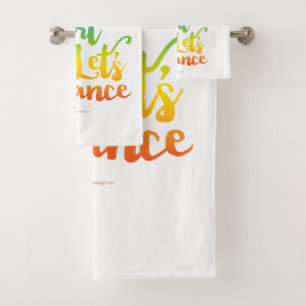 Het leven is kort. bad handdoek