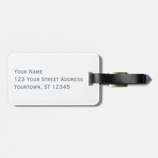 Het leven is kort Bagagelabel (Achterkant horizontaal)