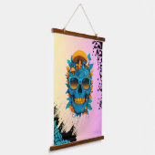 Het leven is kort, blijf raar hangend wandkleed (Gebogen)