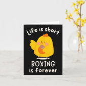 Het leven is kort boksen is voor altijd trainingsm kaart (Gele Bloem)