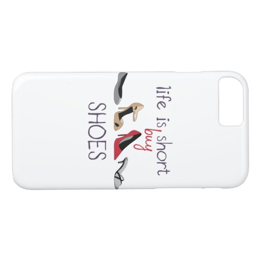 Het leven is kort Case-Mate iPhone case (Achterkant (Horizontaal))