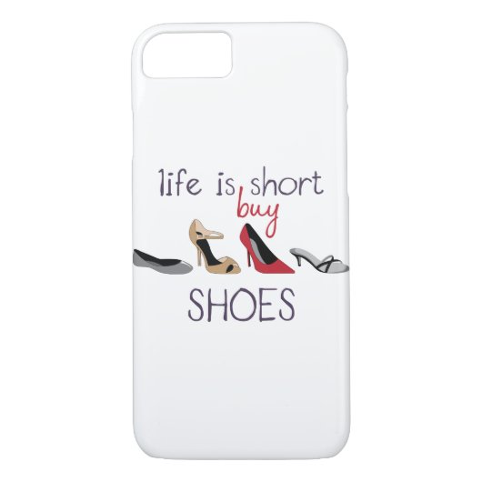 Het leven is kort Case-Mate iPhone case (Achterkant)