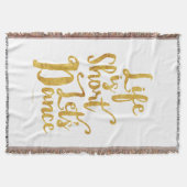 Het leven is kort. deken (Voorkant)