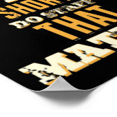 Het leven is kort Do personeel dat is Sticker Poster (Hoek)