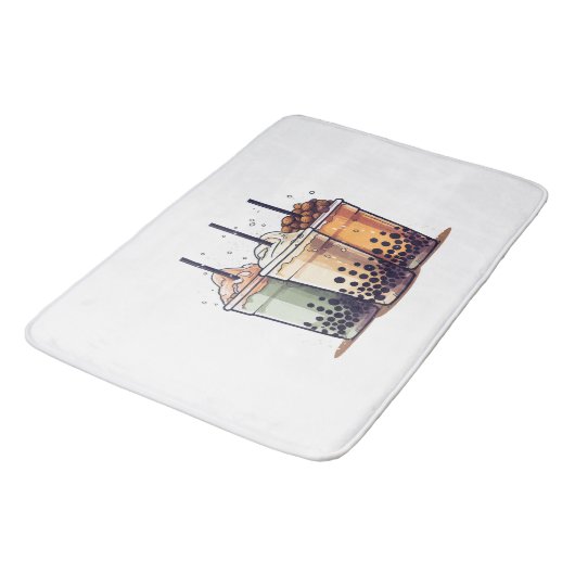 Het leven is kort, drink de boba badmat (Gekanteld)