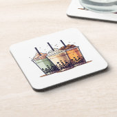 Het leven is kort, drink de boba bier onderzetter (Linkerzijde)