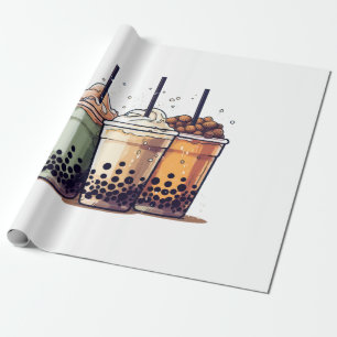 Het leven is kort, drink de boba cadeaupapier