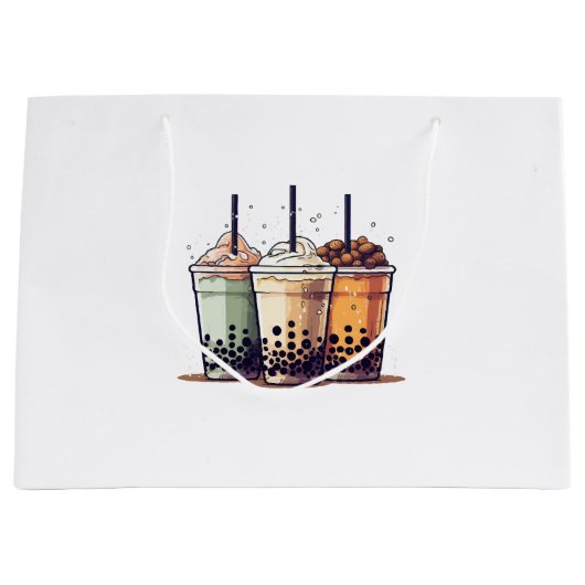 Het leven is kort, drink de boba groot cadeauzakje (Voorkant)