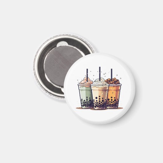 Het leven is kort, drink de boba magneet (Voorkant / Achterkant)