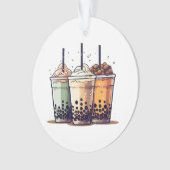 Het leven is kort, drink de boba ornament (voorkant)