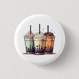 Het leven is kort, drink de boba ronde button 3,2 cm