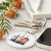 Het leven is kort, drink de boba sleutelhanger (Voorkant Rechts)