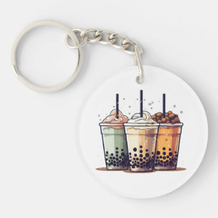 Het leven is kort, drink de boba sleutelhanger