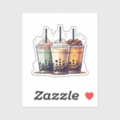 Het leven is kort, drink de boba sticker (Vel)