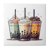 Het leven is kort, drink de boba tegeltje (Voorkant)