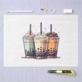 Het leven is kort, drink de boba tissuepapier (Craft)