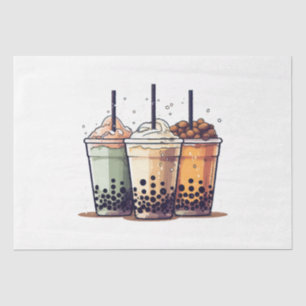 Het leven is kort, drink de boba tissuepapier