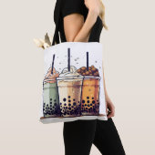 Het leven is kort, drink de boba tote bag (Dichtbij)
