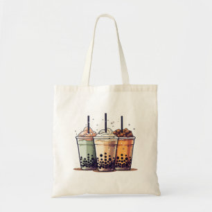 Het leven is kort, drink de boba tote bag