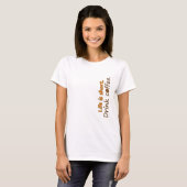 Het leven is kort. Drink koffie. Funny Coffee Slog T-shirt (Voorkant volledig)