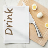 Het leven is kort. Drink koffie. Funny Coffee Slog Theedoek (Quarter Fold)