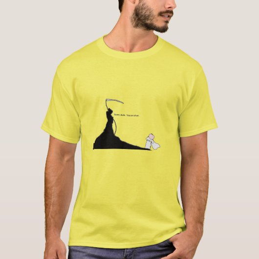 Het leven is kort, dus Draag de lach - Snarky Comi T-shirt (Voorkant)