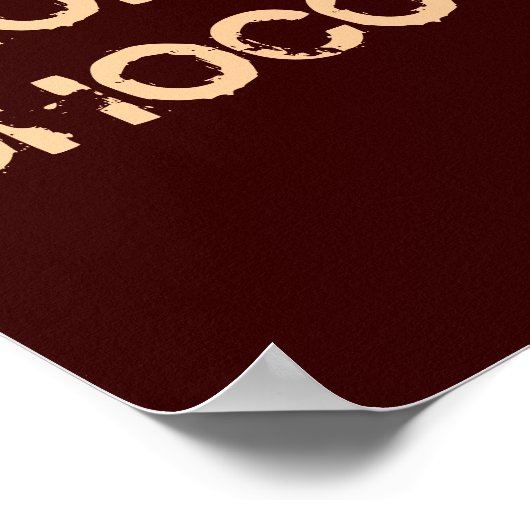 HET LEVEN IS KORT...EAT CHOCOLAAT POSTER (Hoek)