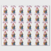 Het leven is kort, eet de cupcake - grappig en zoe cadeaupapier (Vlak)