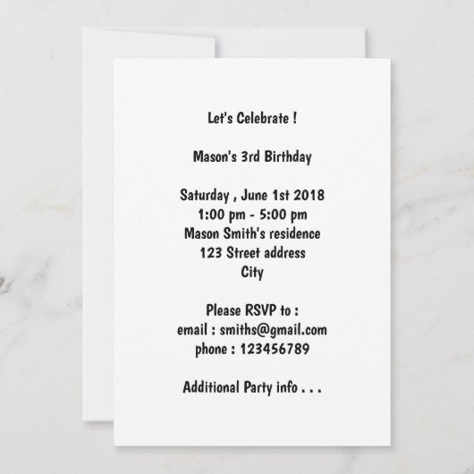 Het leven is kort, eet de taart - Black Lab Kaart (Achterkant)