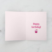 Het leven is kort, eet de taart! Leuke verjaardag Kaart (Binnen)