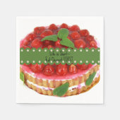 Het leven is kort: eet eerst het dessert servetten (Voorkant)