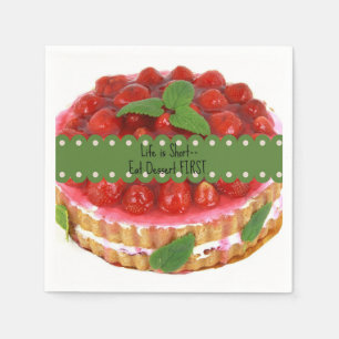 Het leven is kort: eet eerst het dessert servetten