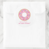 Het leven is kort, eet meer donuts sticker (Tas)