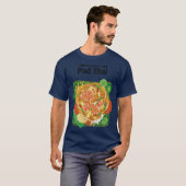 Het Leven Is Kort, Eet Thais Straatvoedsel T-shirt (Voorkant volledig)