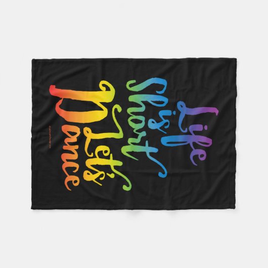 Het leven is kort. fleece deken (Voorkant (Horizontaal))