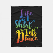 Het leven is kort. fleece deken (Voorkant)