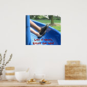 Het leven is kort. Geniet van de rit! Poster (Keuken)