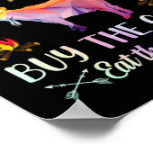 Het leven is kort genoeg om de geit te kopen poster (Hoek)