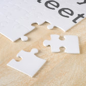 Het leven is kort, glimlach terwijl je nog steeds  legpuzzel (Zijkant)