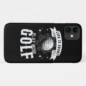 Het leven is kort. Golf meer Case-Mate iPhone Case (Achterkant (horizontaal))