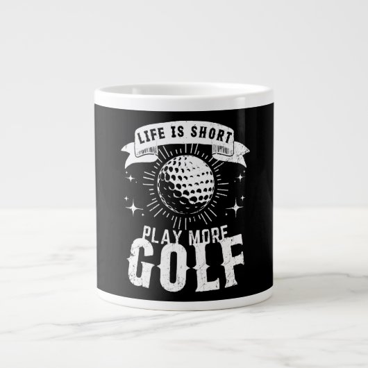 Het leven is kort. Golf meer Grote Koffiekop (Voorkant)